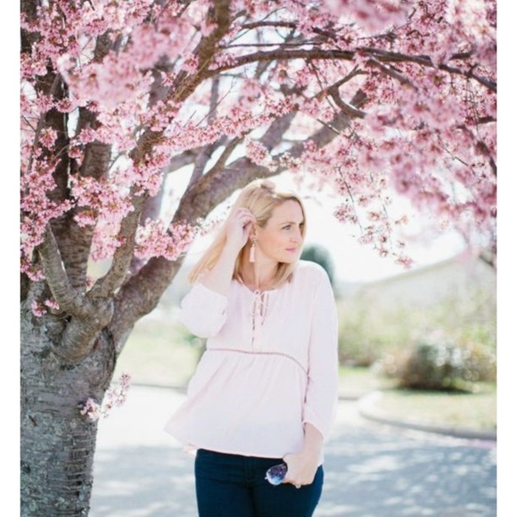 Baublebar Peachy Blush Tassel Earings - Picture 3 of 5